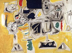 Arshile Gorky, Pejzažni stol, 1945.