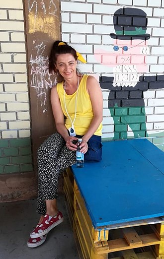 Portret Nikoline Manojlović Vračar prilikom radionice