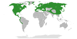Karta rasprostranjenosti johe