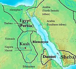 Lokacija Kraljevine Kuša