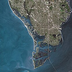 St. Petersburg slikan sa satelita