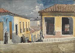 Santiago de Cuba: Street Scene, 1885. akvarel i ugljen. Yale University Art Gallery