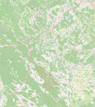 Donja Glina na zemljovidu Karlovačka županija