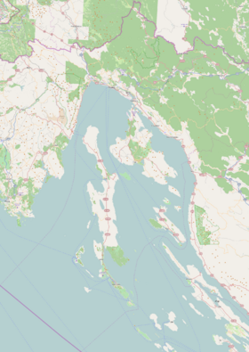 Baška na zemljovidu Primorsko-goranska županija