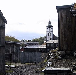 Rudarski grad Røros s okolicom