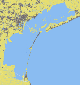 Poveglia na zemljovidu Venecijanska laguna