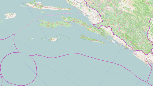 Vinogorje Dingač na zemljovidu Dubrovačko-neretvanska županija