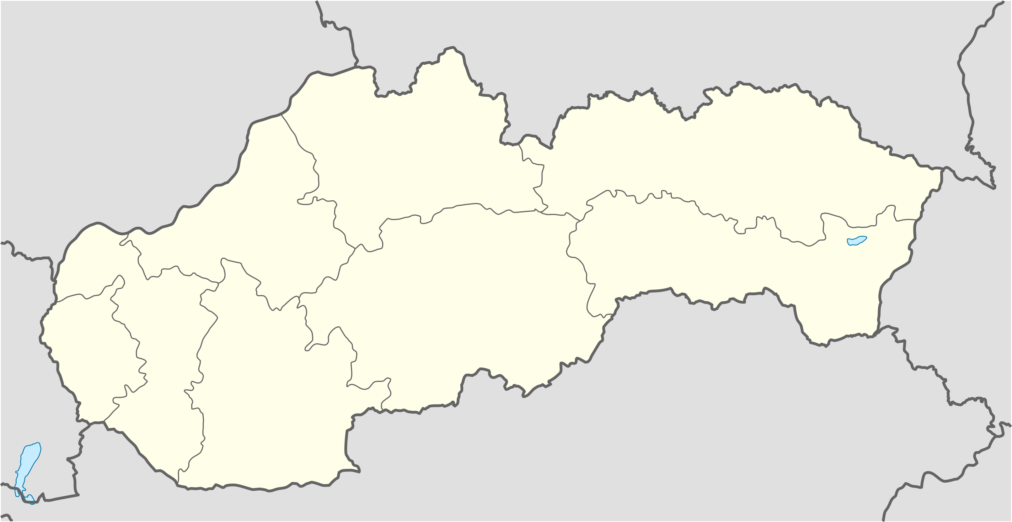 Lokacijska karta Slovačka