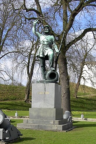 Statua vojnika u spomen na Bitku za Fredericiju 1849. godine.