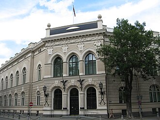 Sjedište Latvijske banke u Rigi.