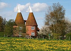Preuređene kuće za sušenje hmelja u Frittendenu.