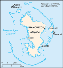 Mayotte s otokom Mahoré u središtu
