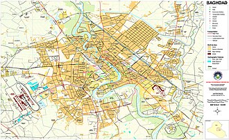 Zemljovid grada Bagdada