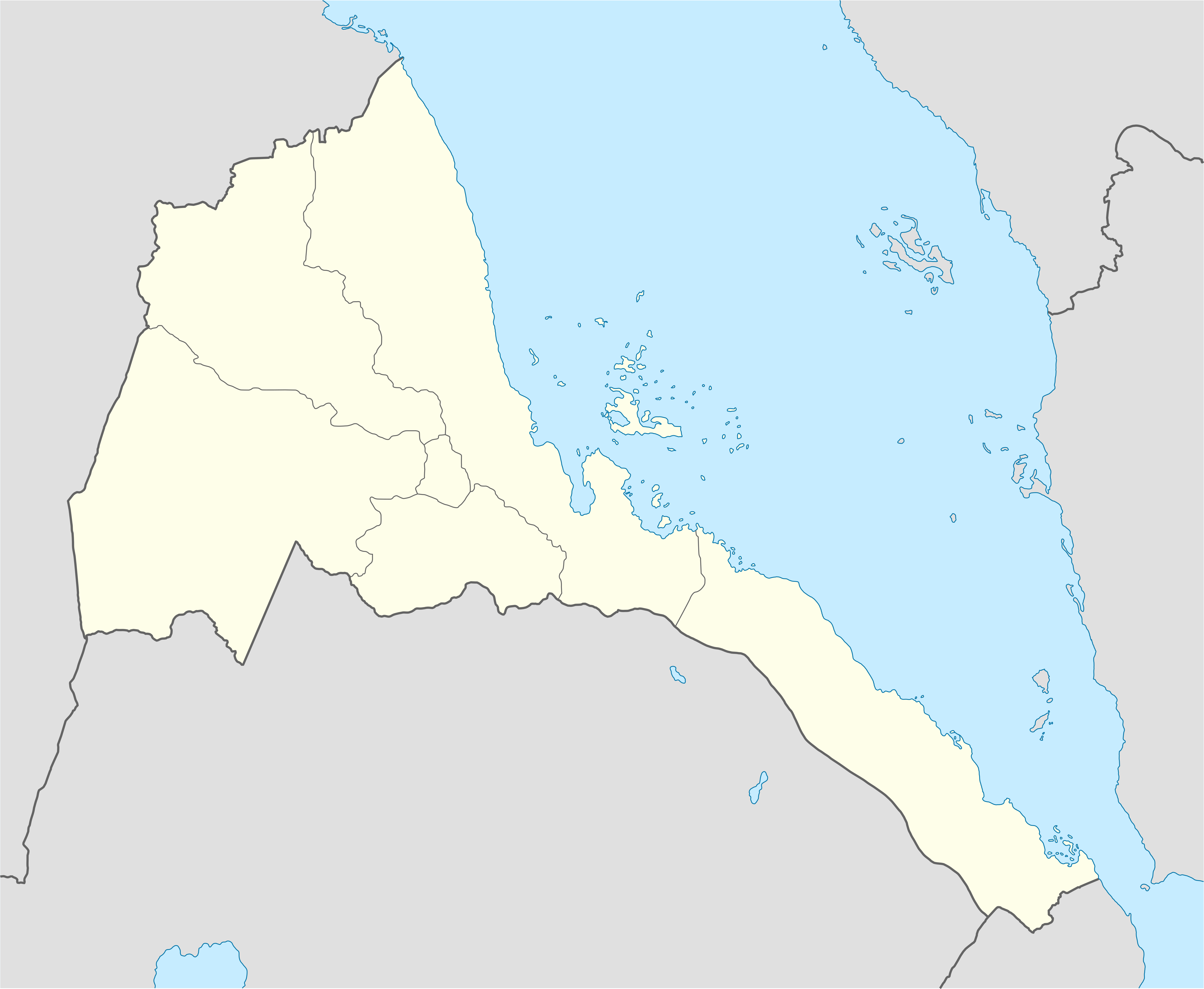 Lokacijska karta Eritreja
