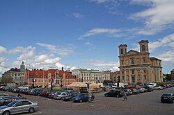 Glavni trg Karlskrona s crkvom Fredrikskyrkan