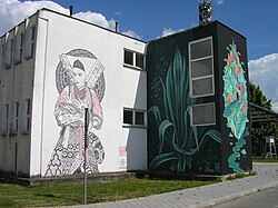 Mural na sportskoj dvorani