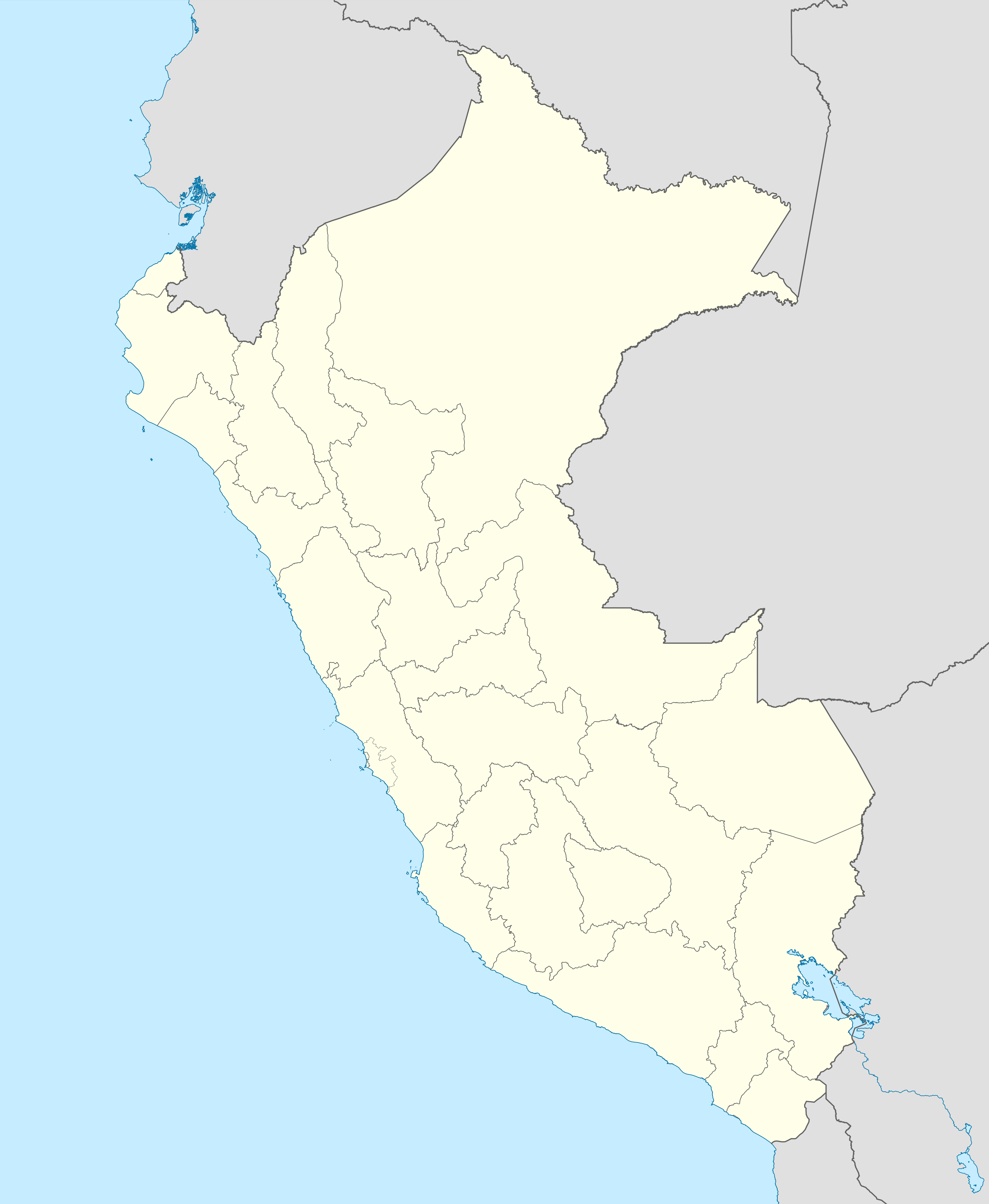Lokacijska karta Peru