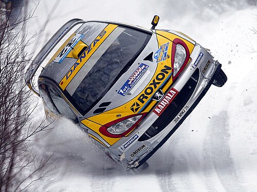 Peugeot 206 WRC tijekom Švedskog Relija 2003. godine