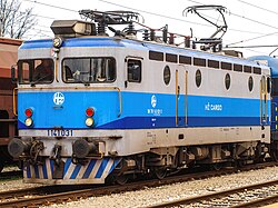 Lokomotiva osnovne podserije HŽ 1141 031 u standardnom bojanju Hrvatskih željeznica