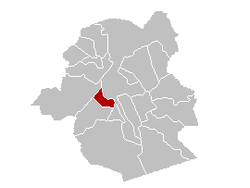 Položaj općine Sint-Gillis/Saint-Gilles unutar Briselske regije