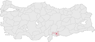 Karta grada Gaziantep