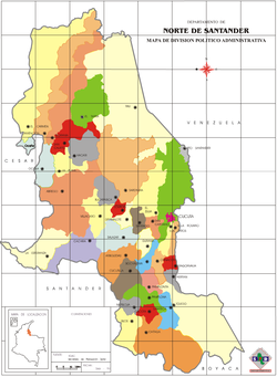 Općine u departmanu Norte de Santander