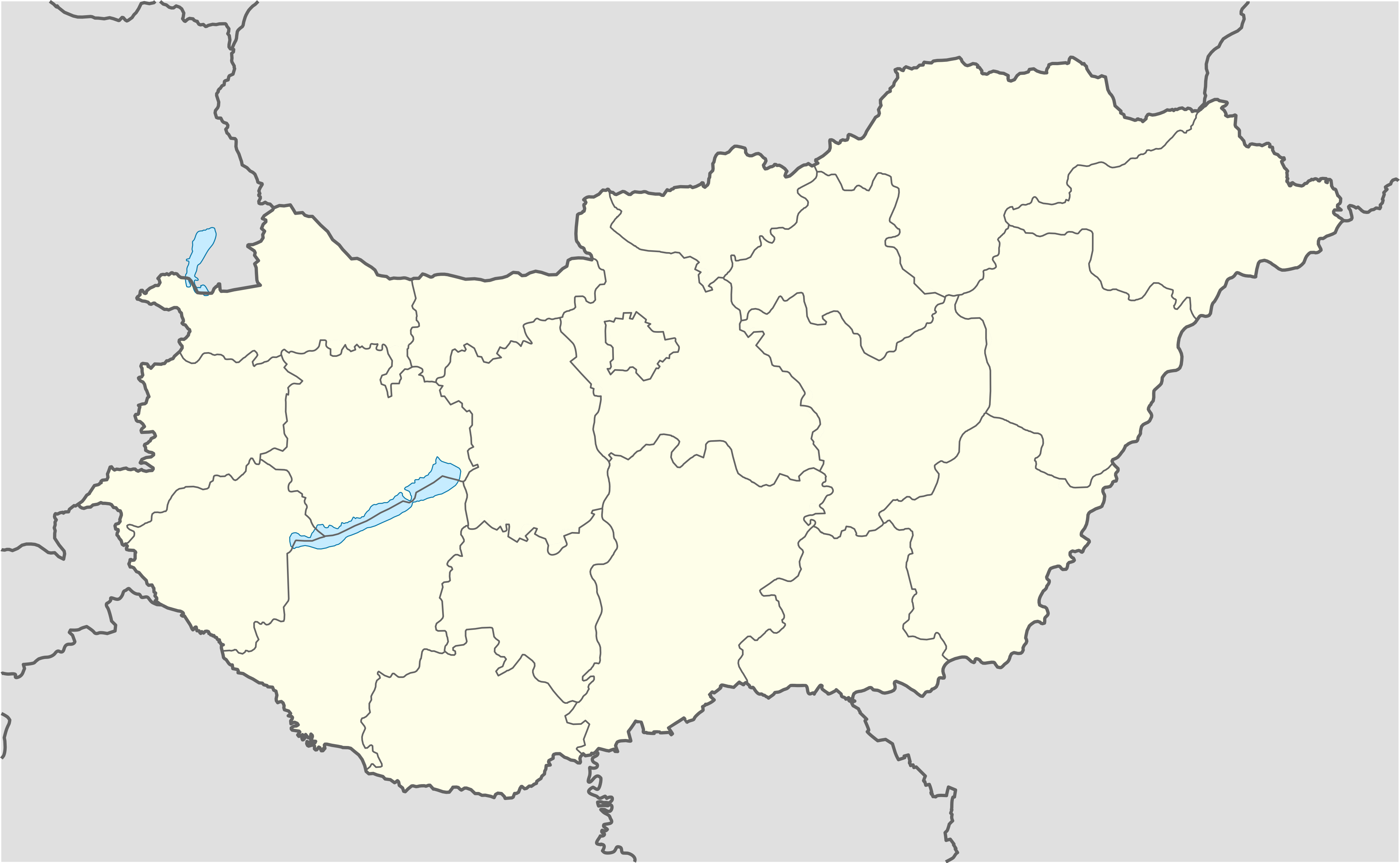 Pannonhalma na zemljovidu Mađarska