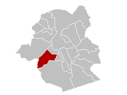 Položaj općine Forest/Vorst unutar Briselske regije