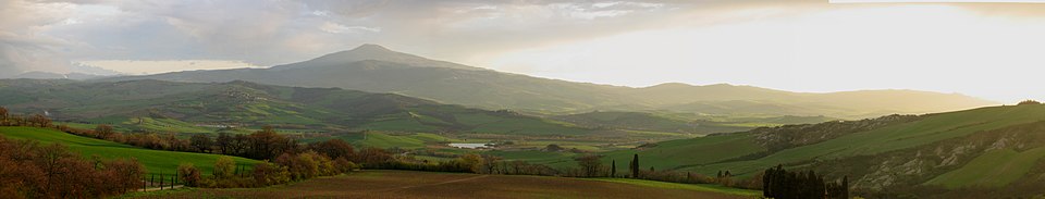 Val d'Orcia ispred planine Amiata s La Foce