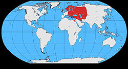 Rasprostranjenost sive vrane