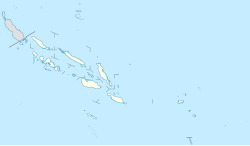 Zračna luka Kirakira na zemljovidu Salomonski Otoci