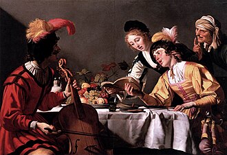 Gerrit van Honthorst, Koncert, oko 1628.