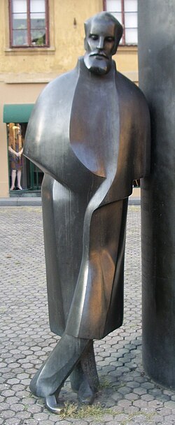 Datoteka:August Šenoa kip (Vlaška).jpg