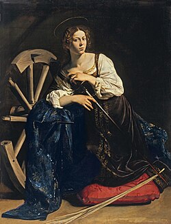 Michelangelo Merisi da Caravaggio: Sveta Katarina Aleksandrijska (1595.-1596.); zbirka Thyssen-Bornemisza, Madrid