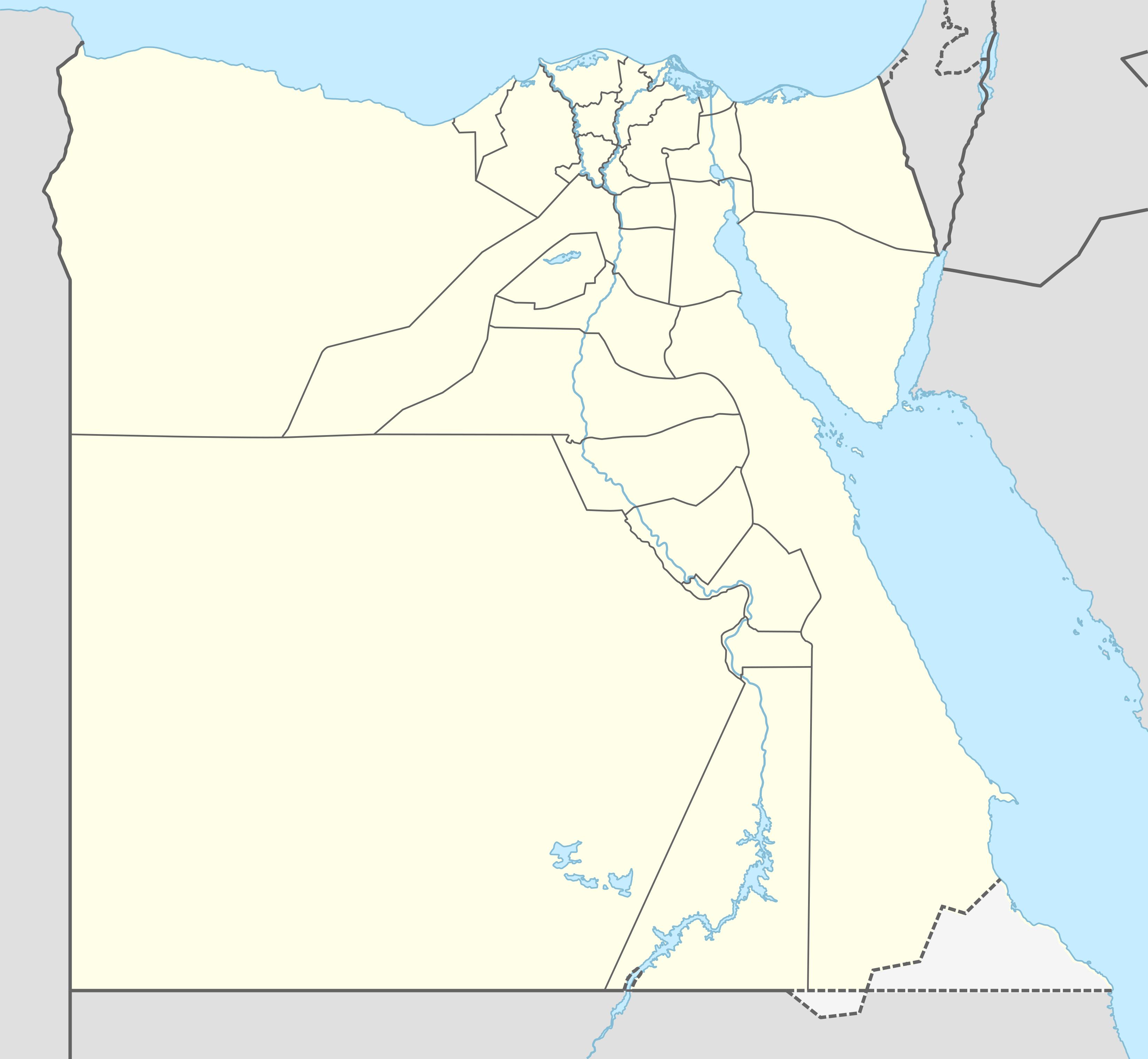 Aleksandrija na zemljovidu Egipat