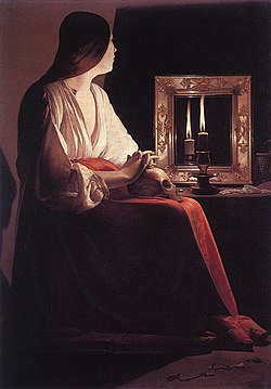 Magdalena pokajnica s dva plamena, 1635.-40., ulje na platnu, 134 × 92 cm, Metropolitan, New York