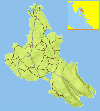 Klanice na zemljovidu Krk