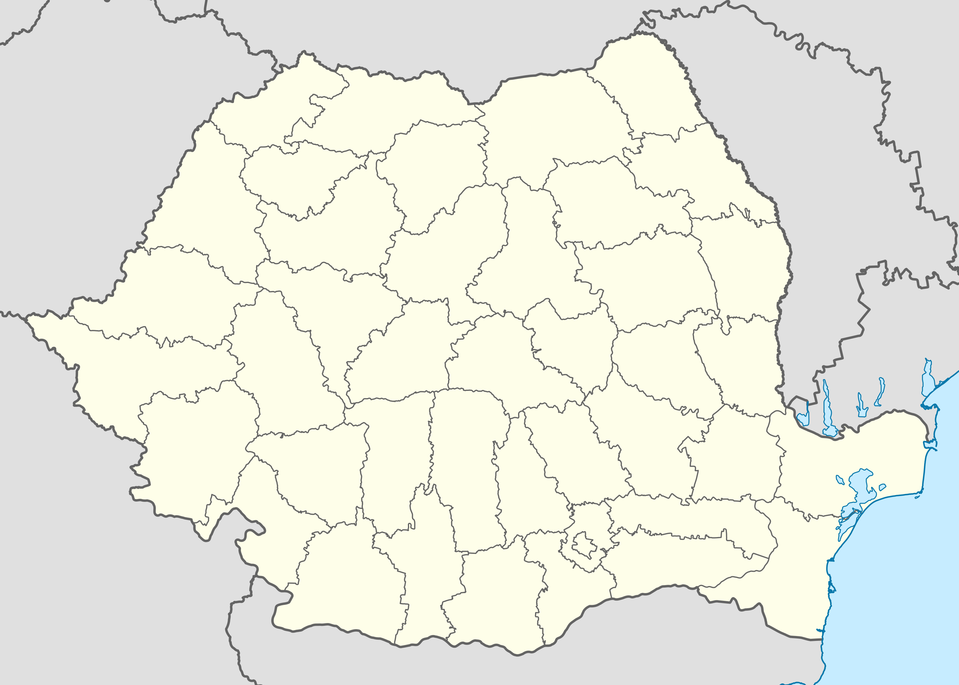 Dej na zemljovidu Rumunjska