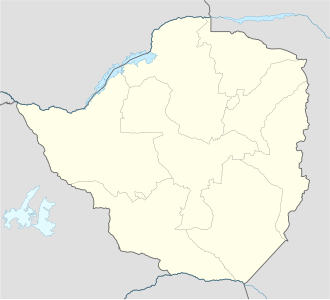 Gweru na zemljovidu Zimbabve