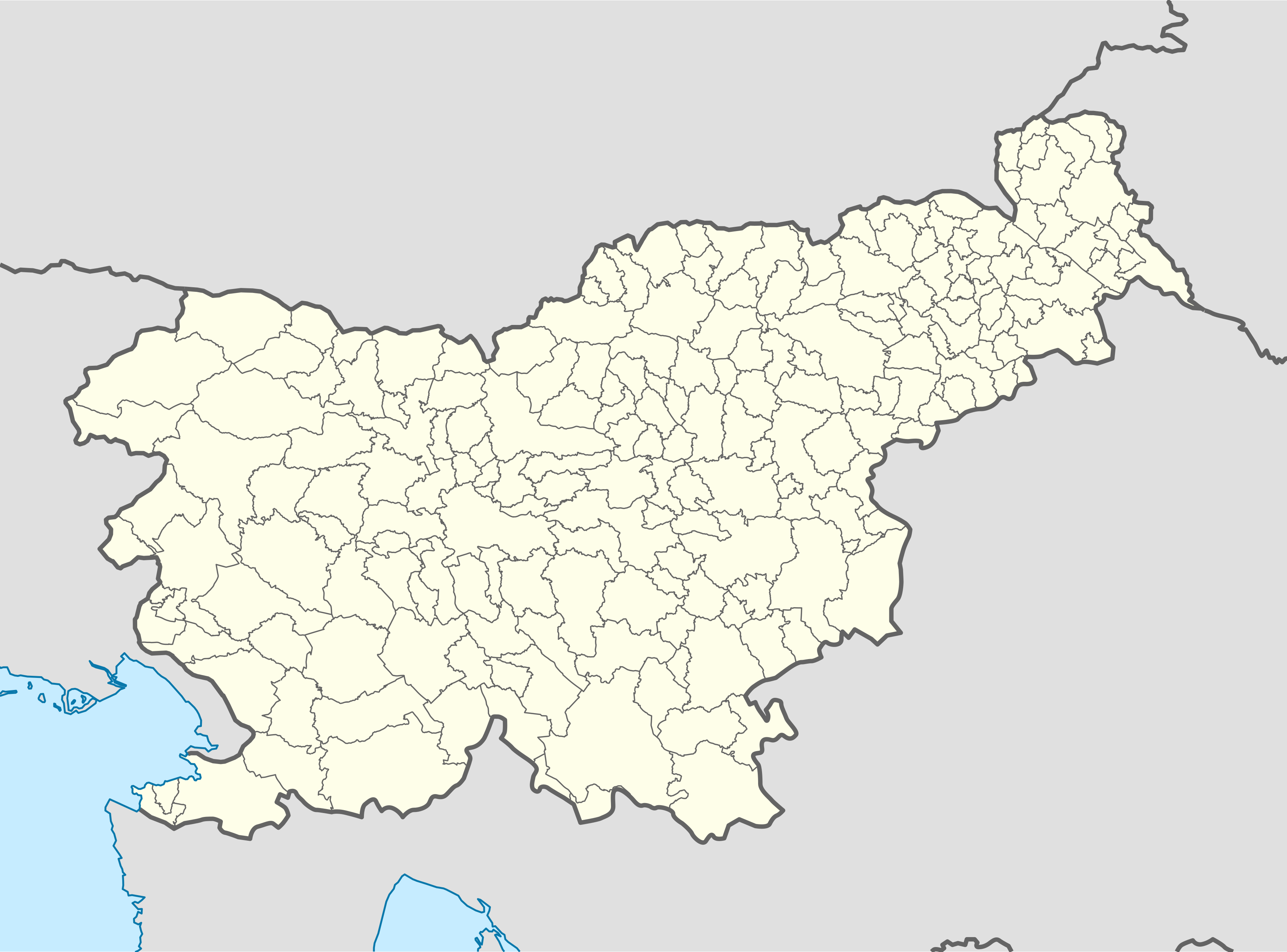 Maribor na zemljovidu Slovenija