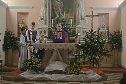 Sv. misa zornica u župnoj crkvi Sv. Nikole na otoku Susku 22. 12. 2016. godine