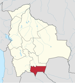 Položaj bolivijskog departmana Tarija