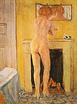Pierre Bonnard, Ženski akt pored kamina, 1913.