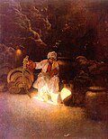 Maxfield Parrish, Ali Baba (Tisuću i jedna noć, 1909.)