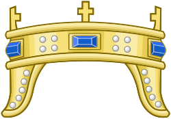 Tradicionalni prikaz starohrvatske krune