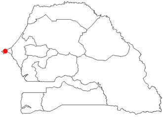 Položaj Dakra u Senegalu