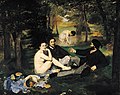 Edouard Manet, Doručak na travi, 1863., ulje na platnu, 208 × 264 cm, D'Orsay, Pariz.