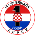 Oznaka 1. bojne 111. xp brigade Žepče